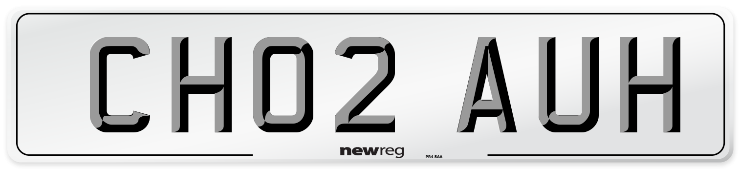 CH02 AUH Number Plate from New Reg